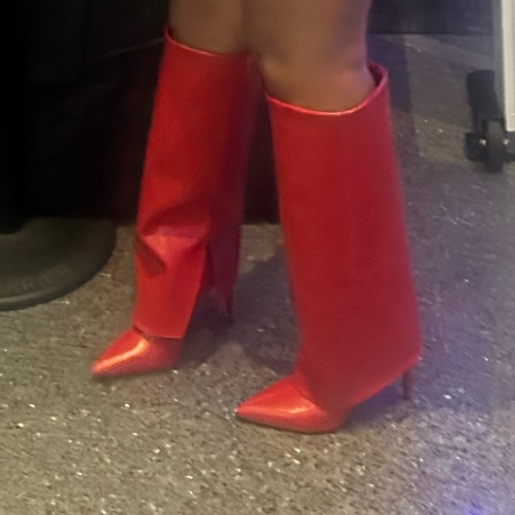 Red High Boot Heel - Picture 7 of 8